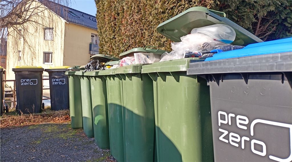 Sie stehen da wie bestellt und nicht abgeholt: Dieser Spruch passt irgendwie zum Mülltonnen-Chaos, das Teile der Bevölkerung aktuell verärgert und verunsichert. Archivfoto: Deeg