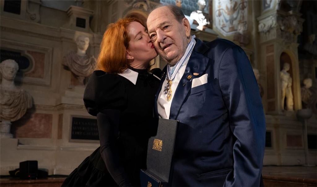 Siegel und seine Frau Laura bei einer Ordensverleihung. (Archivfoto)