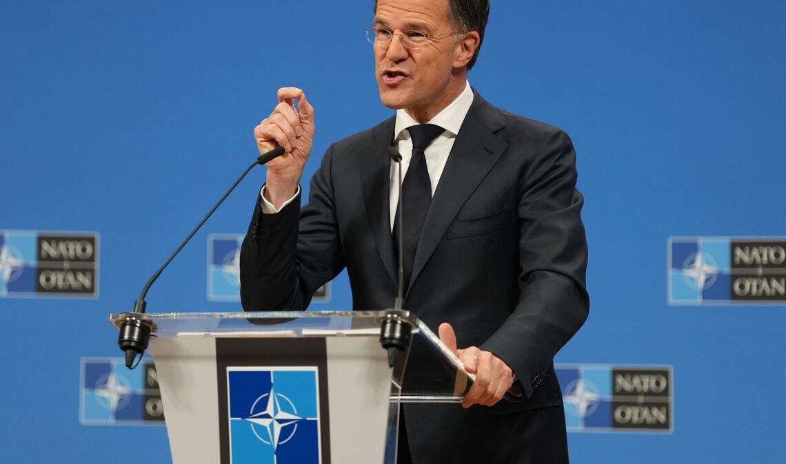 Sieht eine positive Entwicklung: Nato-Generalsekretär Mark Rutte stellte die neuen Zahlen am Donnerstag in Brüssel vor. (Archivbild)