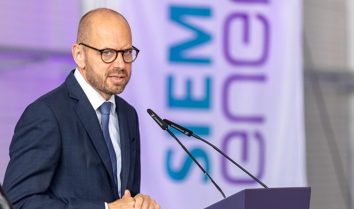 Siemens-Energy-Chef Bruch spricht sich für den Bau von Rechenzentren aus. (Archivbild.)