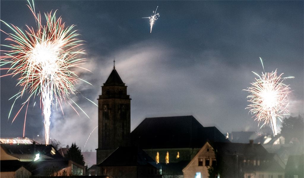 Silvesternacht in Mühlacker. Foto: Fotomoment