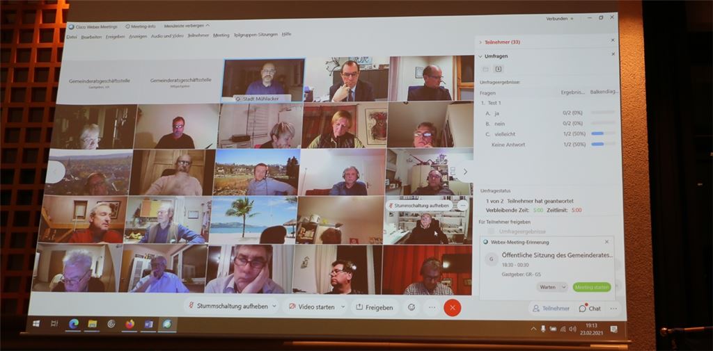 Sitzung als Videokonferenz