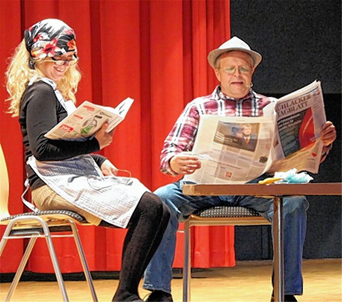 Bürgermeister hat im Sketch die Lacher auf seiner Seite