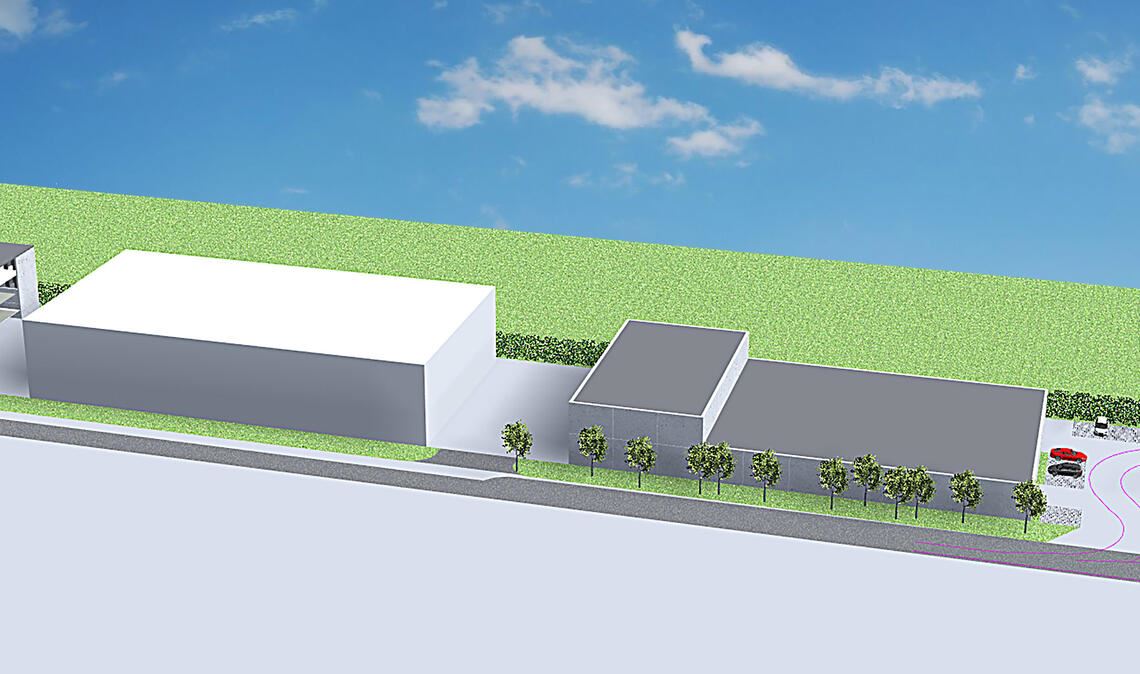 So haben überarbeitete Pläne für den Eurofins-Standort an der Vetterstraße ausgesehen, der in zwei Etappen bebaut werden sollte. Nun ist das Projekt vom Tisch. Grafiken: Eurofins