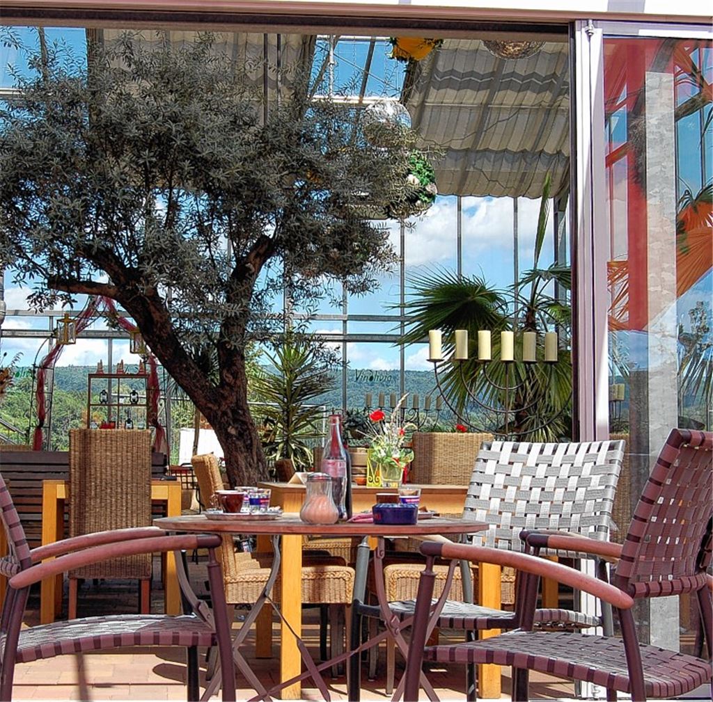 So hätte die Gastronomie am Enzufer aussehen können. Doch nun sind alle vielversprechenden Studien Makulatur. Das Unternehmen Vinolivio will, weil man sich mit der Stadt nicht über die Modalitäten einigen konnte, nun doch kein Glashaus-Restaurant im Wertle bauen. (Animationen: privat)