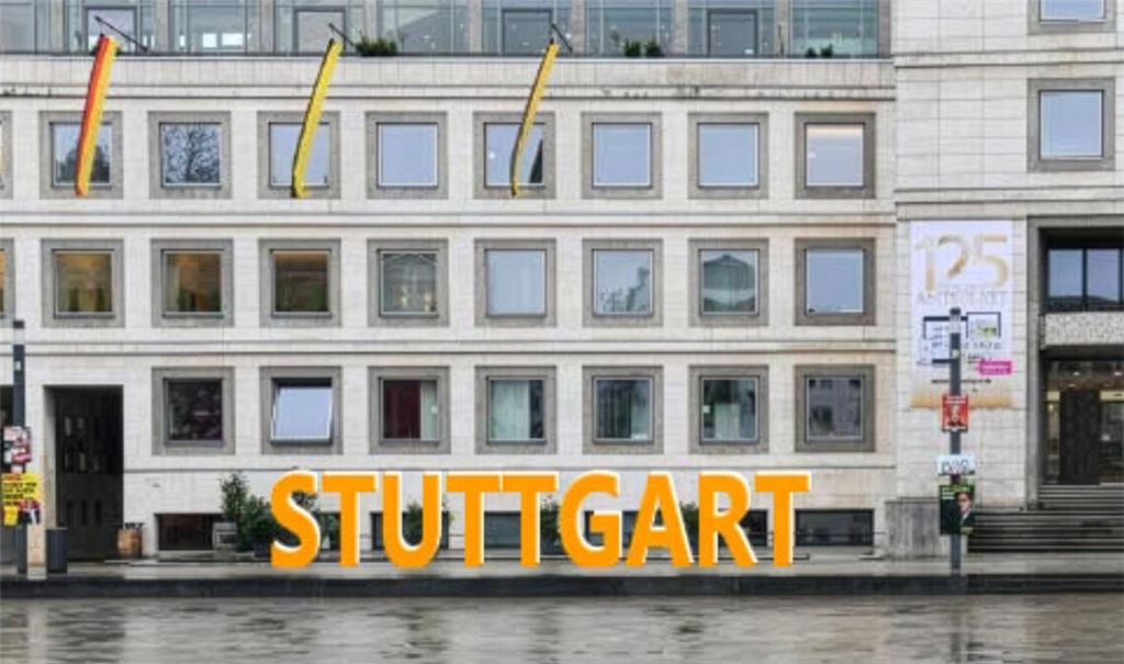 So könnte das Stuttgart-Sign vor dem Rathaus platziert werden.