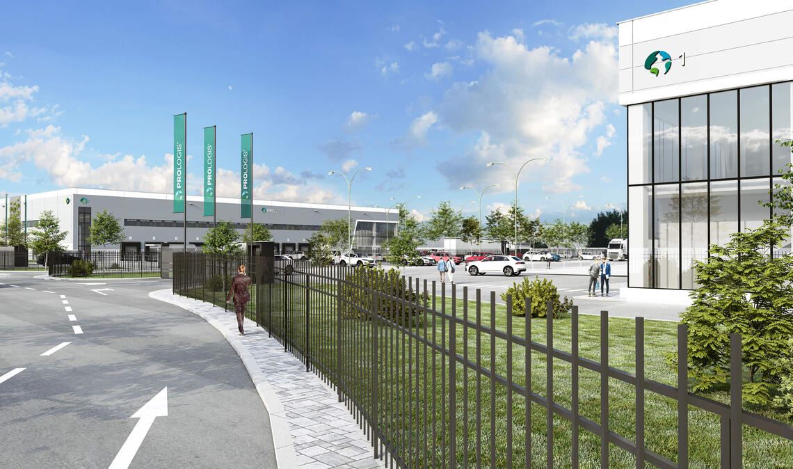 So stellt sich Prologis sein Vorhaben in Illingen vor. lllustration: ©Prologis