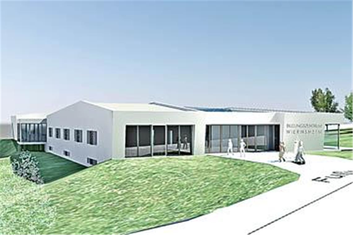 So stellt sich das Architekturbüro Raible das Wiernsheimer Bildungszentrum vor. Im April oder Mai werden die Planungen im Gemeinderat vorgestellt.Entwurf: Architekturbüro Alfred Raible