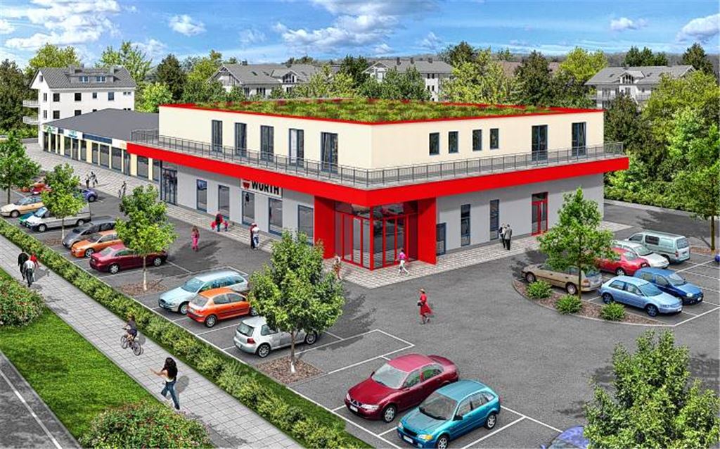 So, wie in dieser 3-D-Visualisierung, soll das neue Gebäude auf dem alten Schott-Areal nach der Planung des Grundstückseigentümers aussehen. Doch die Stadtverwaltung äußert Einwände.Grafik: privat