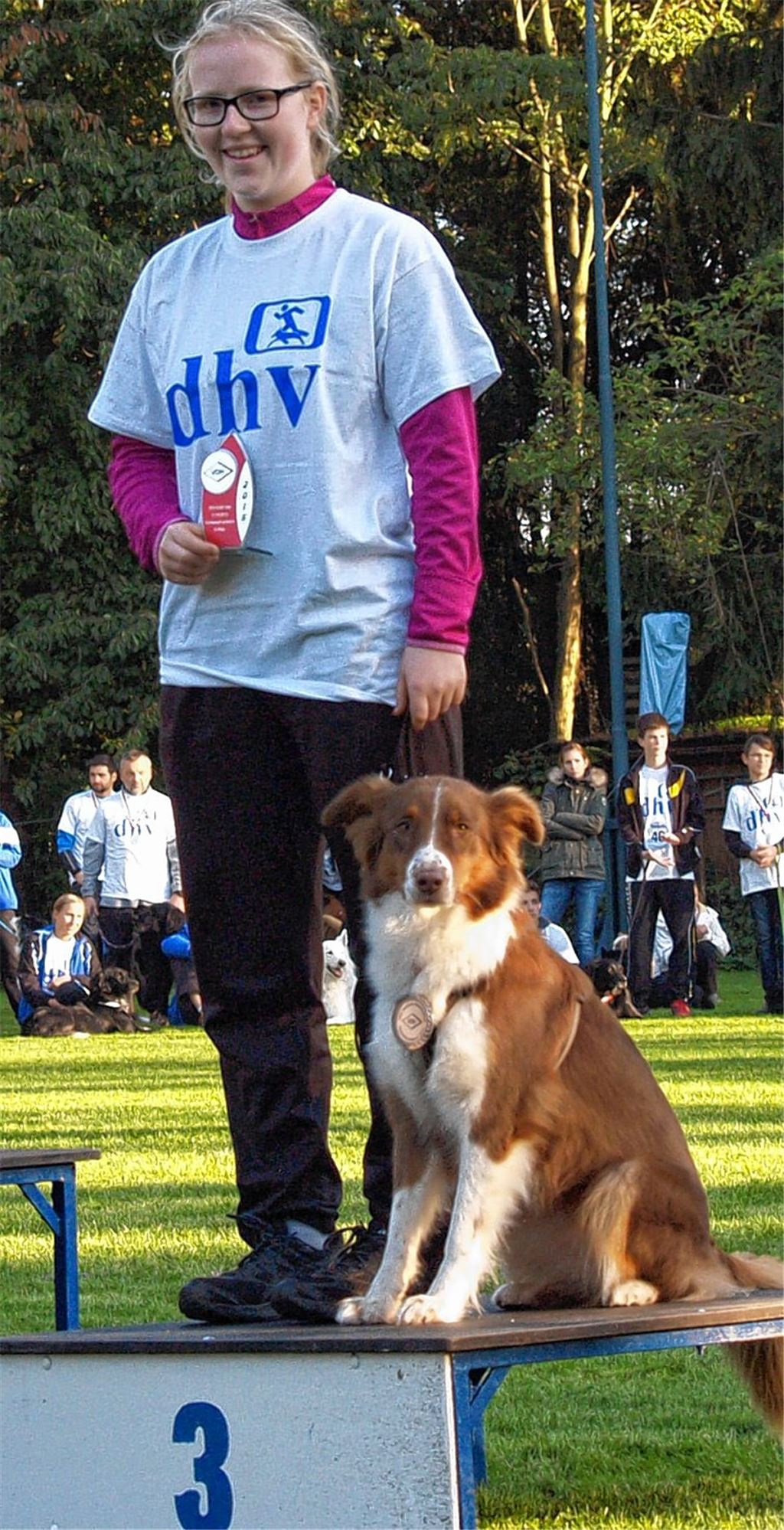 Sofie Bloß und Lou bei DM auf dem Siegerpodest