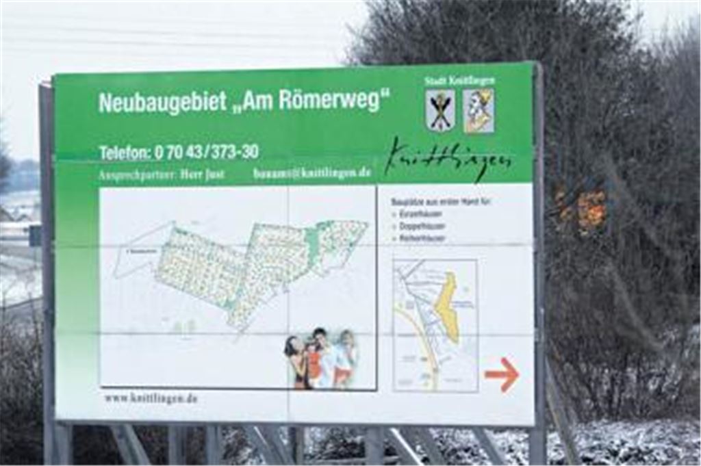 Solide Nachfrage: Eines der größten Neubaugebiete der Region ist der Römerweg in Knittlingen. Foto: Hansen