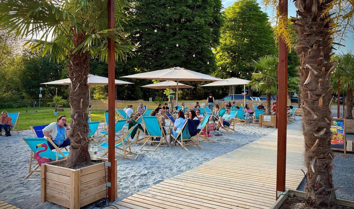Sommerfeeling auf dem Festplatz Mühlacker an der Straße nach Lomersheim. Foto: privat