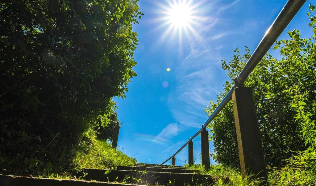Sonne pur wartet auf die Menschen in Freiburg am Freitag.