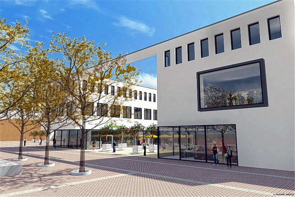 Sorgt für Diskussionen: das geplante „Erlenbach-Center“ in Mühlacker. Grafik: M. Niedzielski