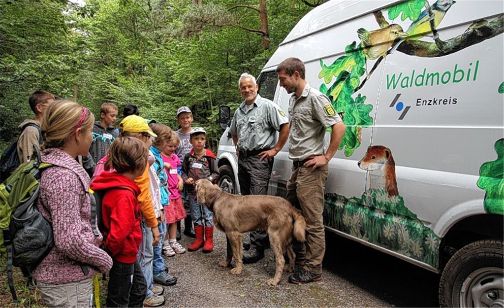 Spannende Horizonterweiterung unter grünen Wipfeln: Das Waldmobil bringt Kindern und Jugendlichen ein wichtiges Ökosystem näher. 