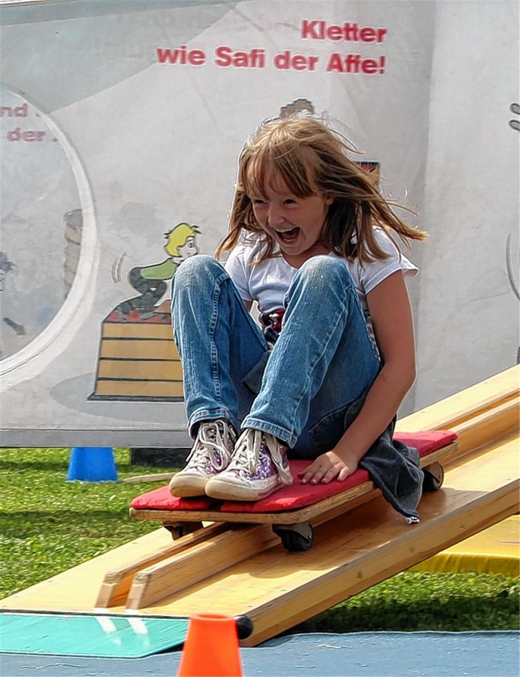 Spaß an der Bewegung verspricht der Turnparcours der Kinderturnstiftung.  Foto: privat