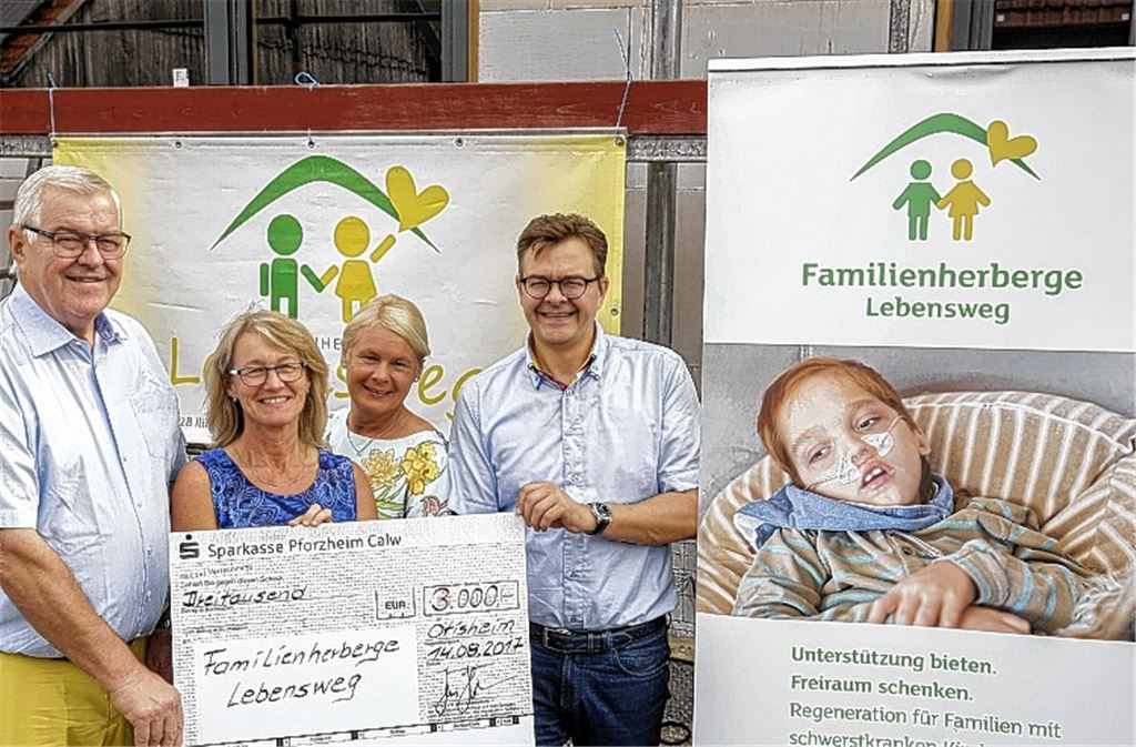 Firma Kummer unterstützt Familienherberge Lebensweg