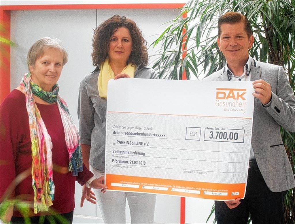 DAK unterstützt Parkinson-Verein
