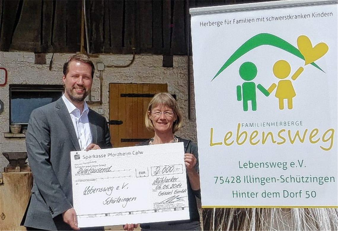 Spende für Lebensweg