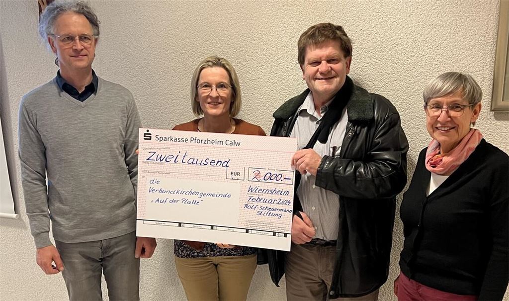 Spenden der Scheuermann-Stiftung für Verbundkirchengemeinde. Foto: privat