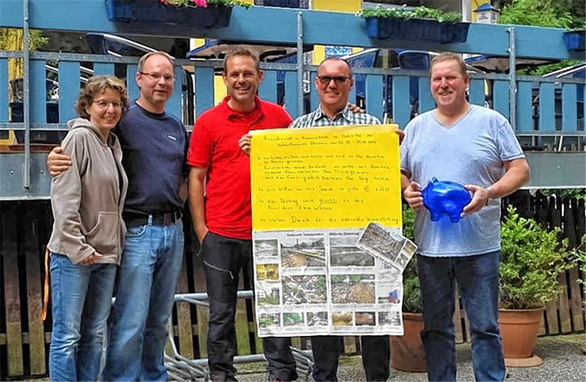 Verein hilft Flutopfern in Braunsbach