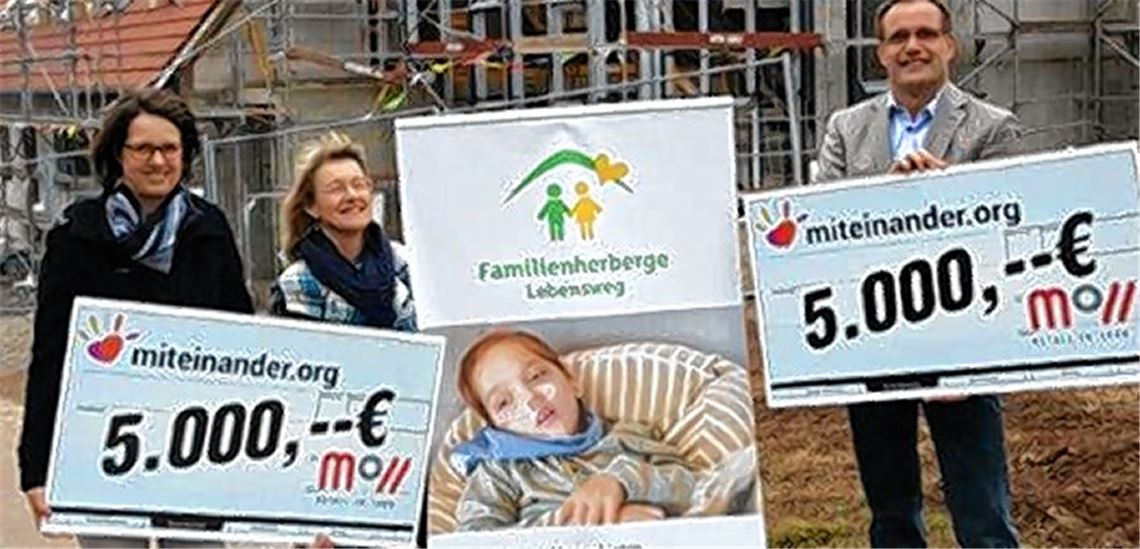 10000 Euro für die Familienherberge
