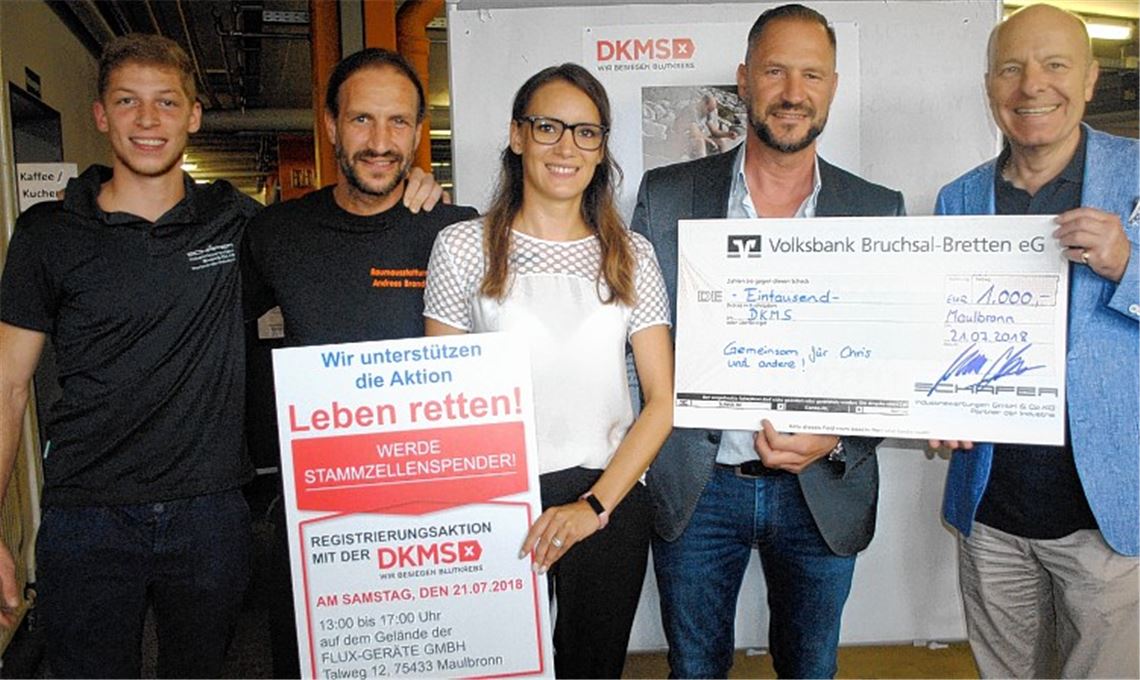 Unterstützung für Typisierungsaktion