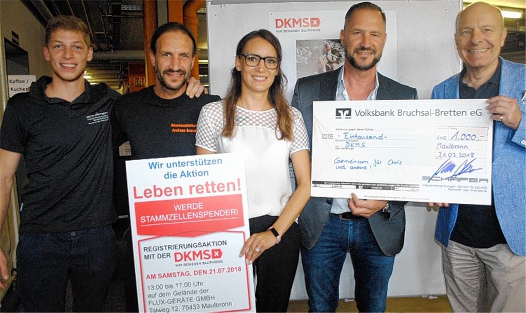 Unterstützung für Typisierungsaktion