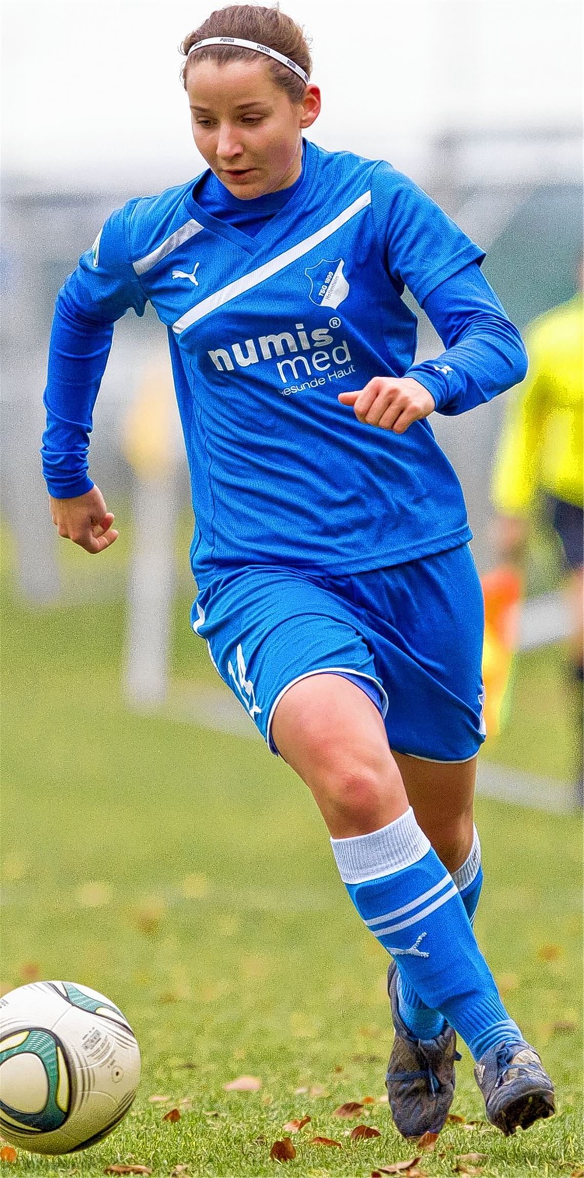 Sport und Studium in den USA: Tabea Rauschenberger tauscht das Hoffenheimer Blau demnächst gegen das Violett der University of Bridgeport ein. Foto: Kraichgau-Foto/Grün