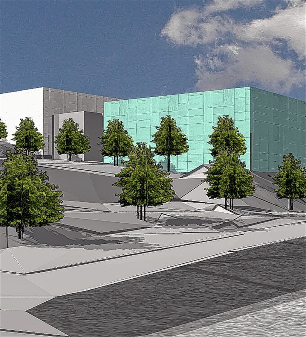 Sporthalle in der Goldshalde. Animation: privat