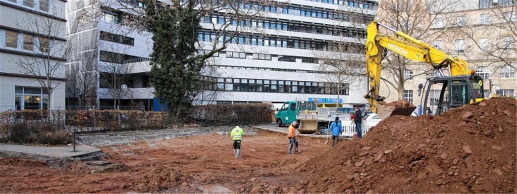 Spurensuche: Im Herzen Pforzheims haben archäologische Ausgrabungen begonnen.