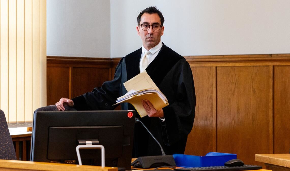 Staatsanwalt Christian Nassiry kurz vor der Urteilsverkündung.
