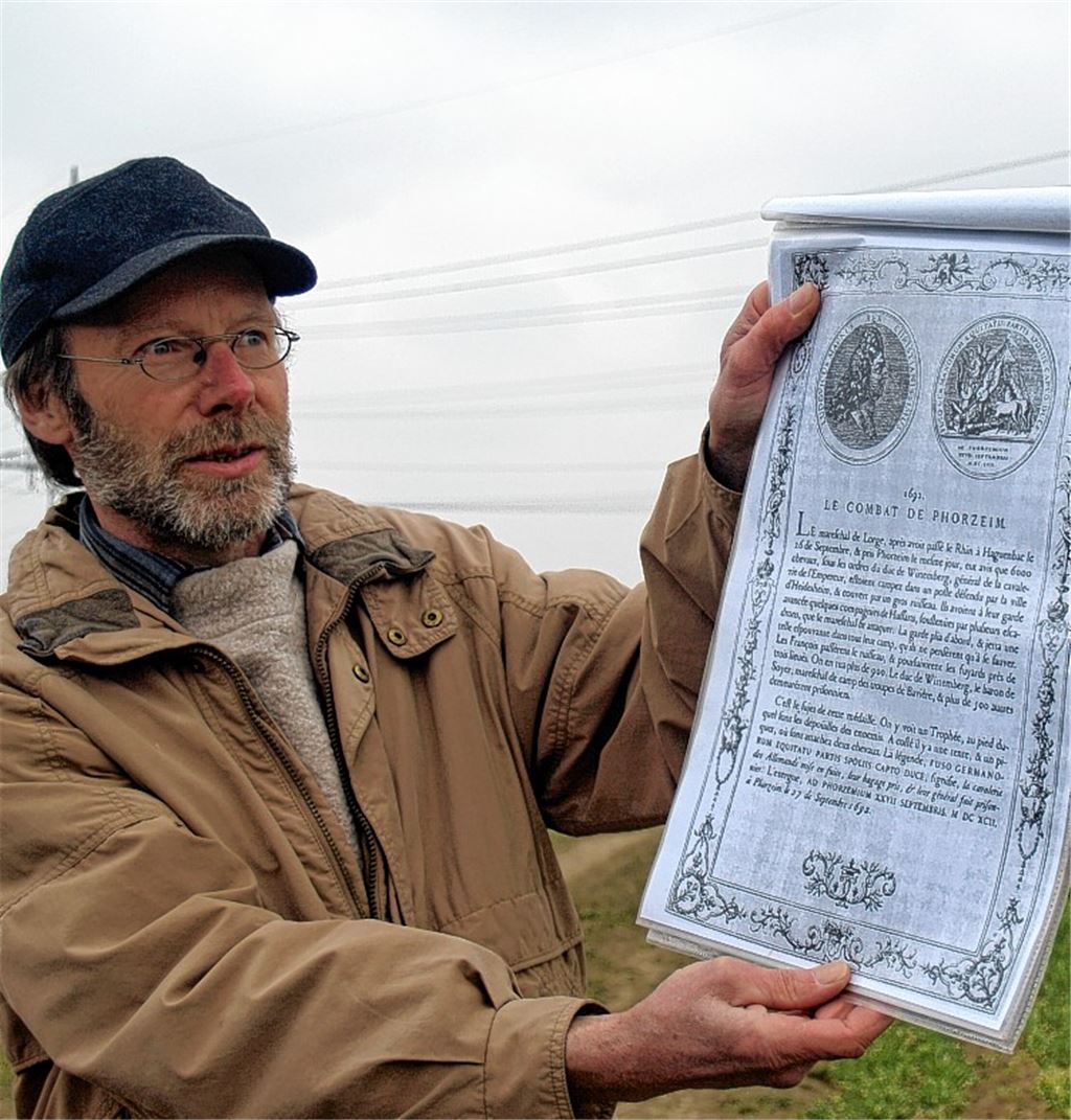 Stadtführer Manfred Rapp erinnert an die Schlacht bei Ötisheim.