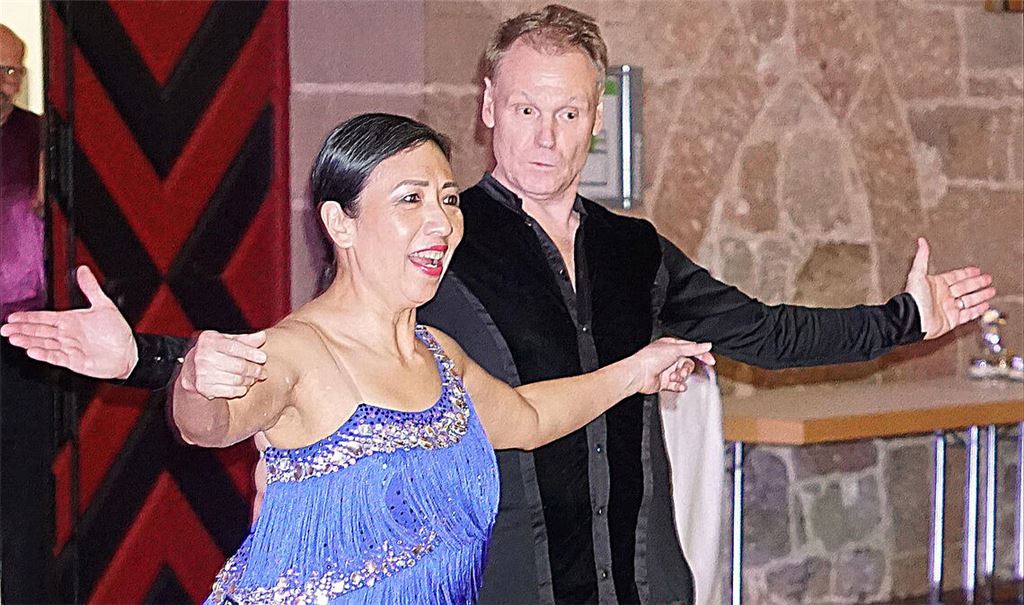 Stargäste: das erfolgreiche Showtanzpaar Linda und Kay-Marcus Kulke aus Bretten.