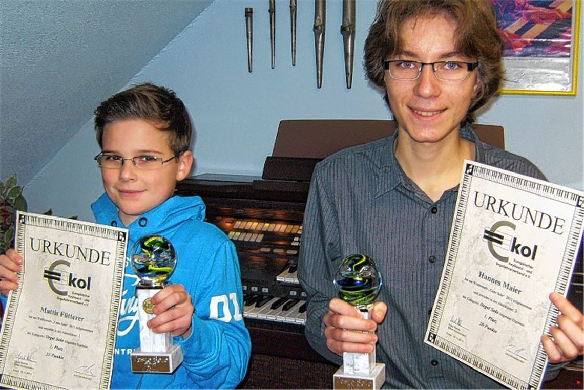 Starke Leistung in Kusel: Mattis Fütterer (li.) und Hannes Maier.