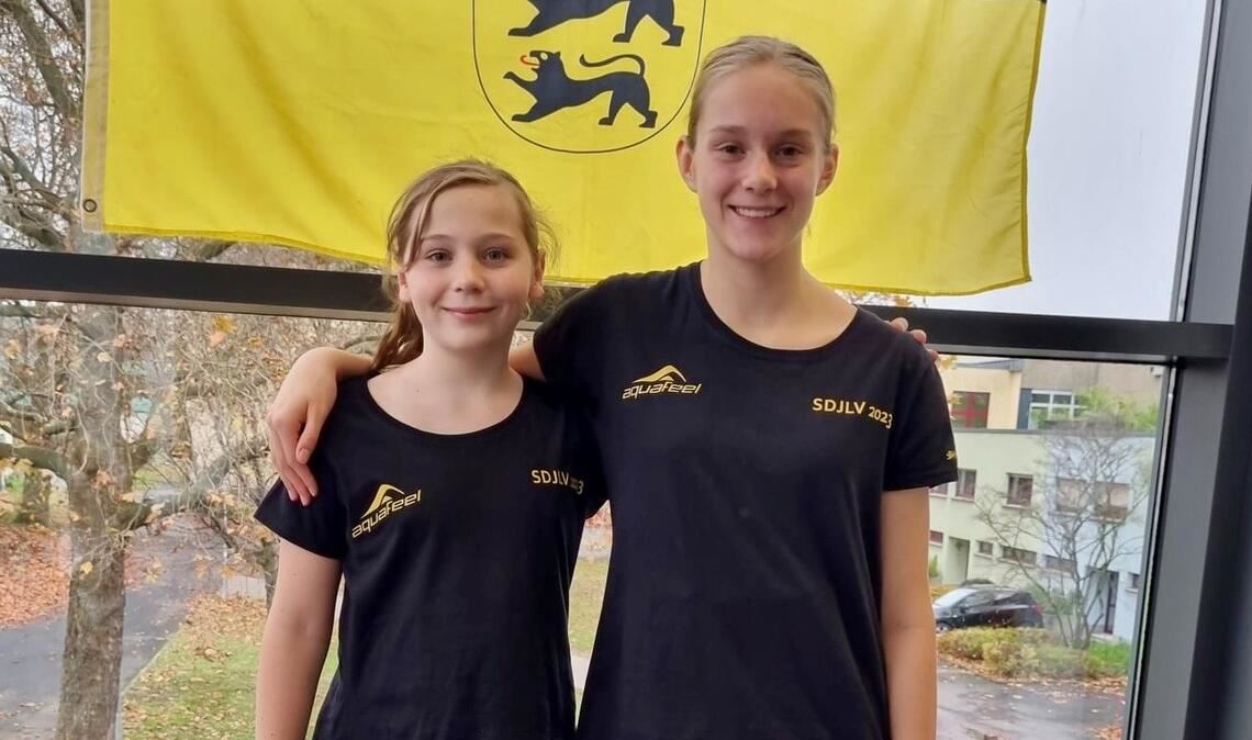 Starke Leistungen: Leni Klittich (li.) und Franziska Wied von den Wasserfreunden Mühlacker.