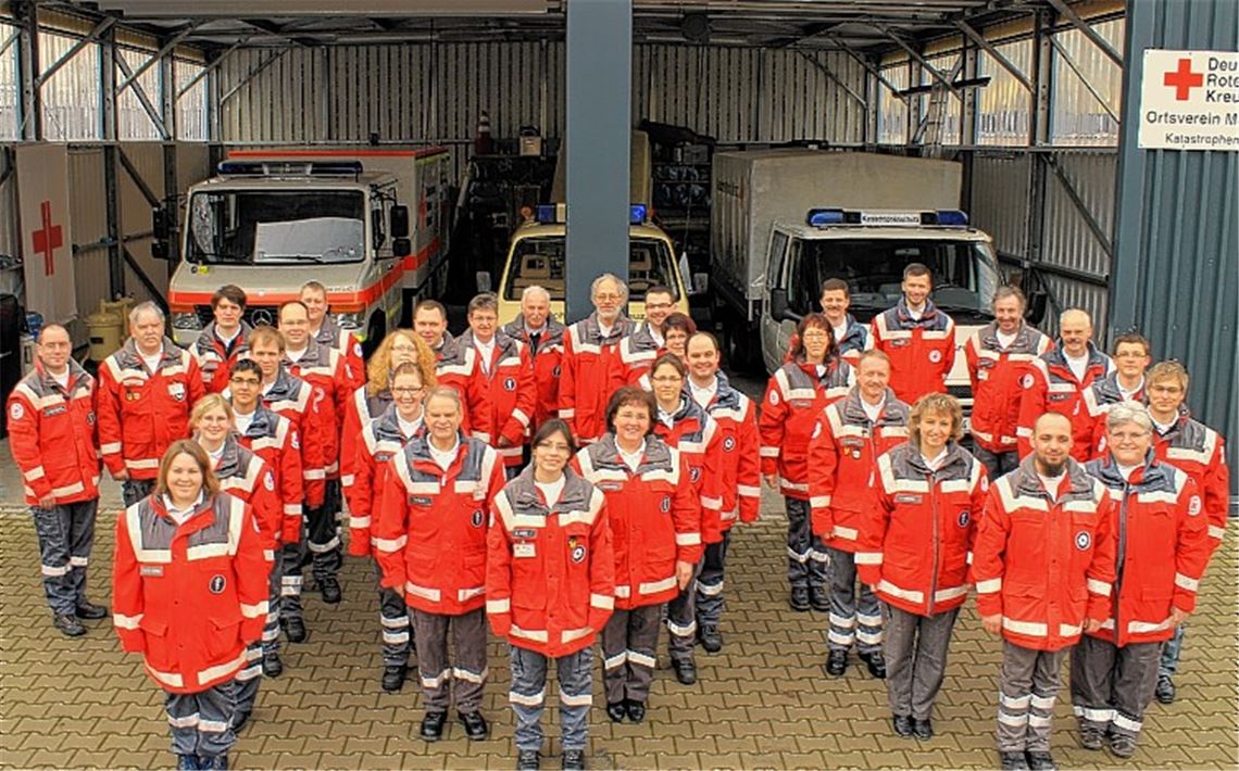 Starke Truppe: Seit runden 100 Jahren stehen die ehrenamtlichen Helfer des DRK Mühlacker – früher Sanitätskolonne Nr. 36 – bei Notfällen aller Art zum Einsatz parat.