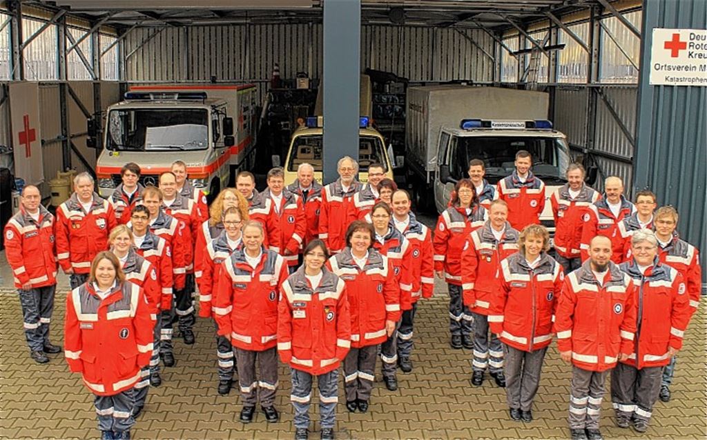 Starke Truppe: Seit runden 100 Jahren stehen die ehrenamtlichen Helfer des DRK Mühlacker – früher Sanitätskolonne Nr. 36 – bei Notfällen aller Art zum Einsatz parat.