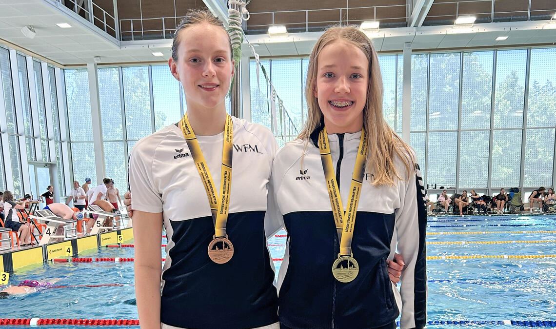 Starke Vorstellung in Stuttgart: Franziska Wied (li.) und Freya Schwarz. Foto: privat