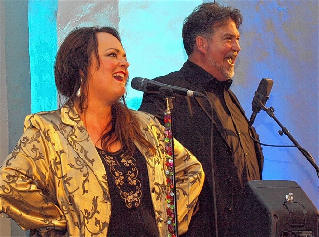 Starkes Duo: Cae und Eddie Gauntt beim Auftritt in Knittlingen.