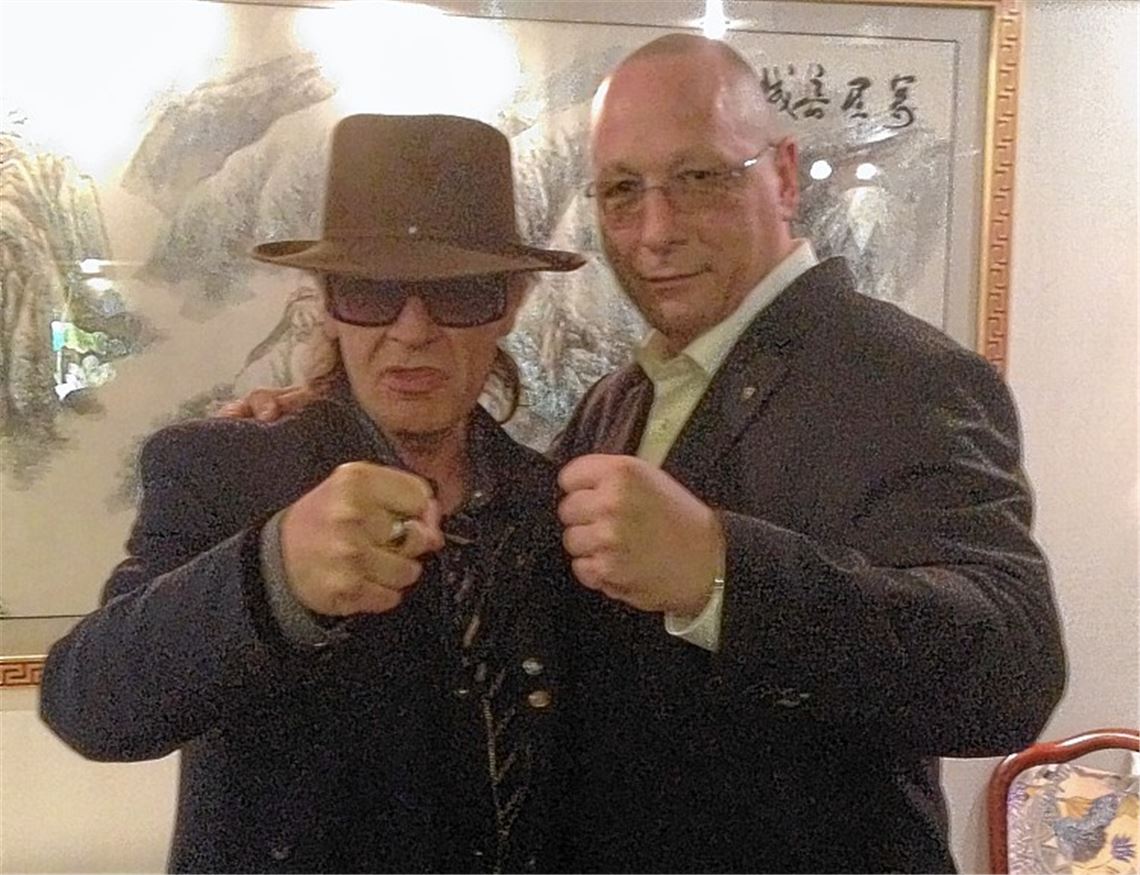 Starkes Duo übernimmt soziale Verantwortung: Udo Lindenberg (li.) und Uwe Hück. Foto: privat