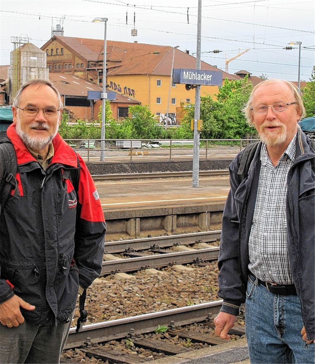 Start: Bernd Pawlik (li.),Wolfgang Klaiber.