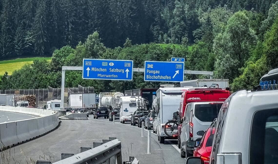 Stau am Brenner: Täglich passieren rund 32.000 Fahrzeuge die Strecke zwischen Österreich und Italien (Symbolbil).