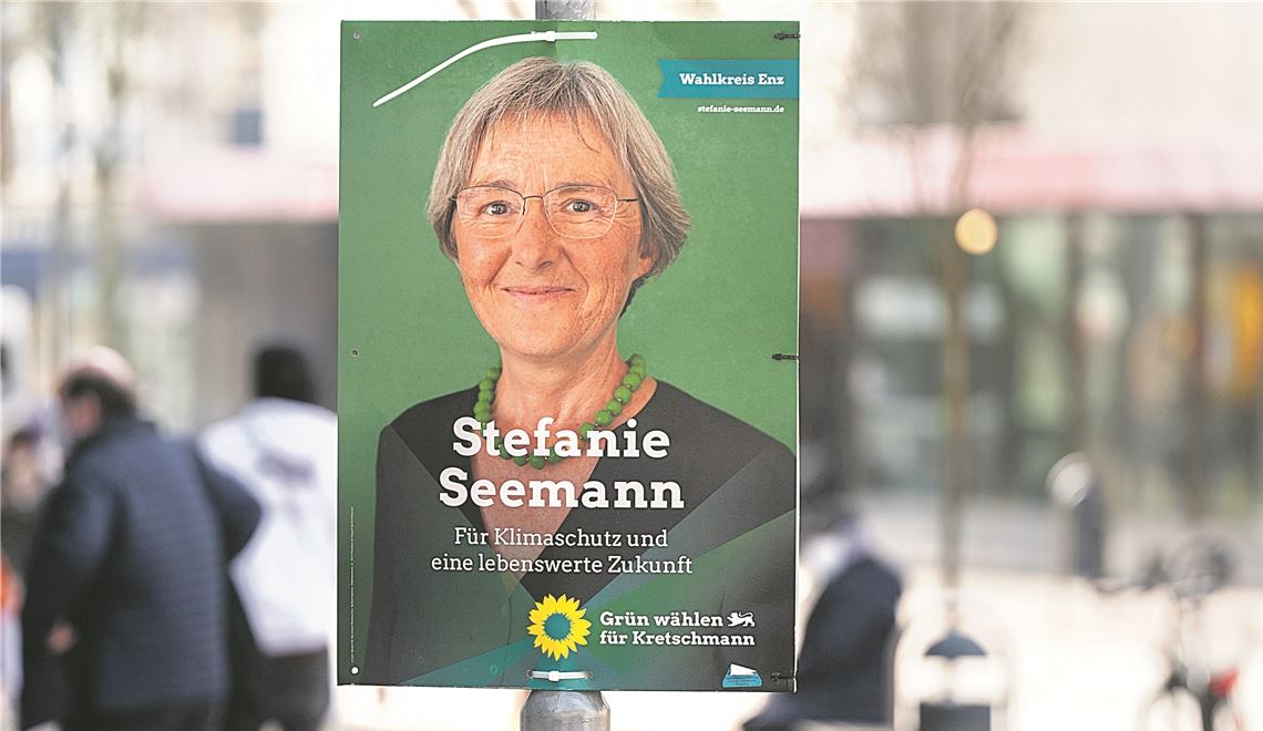 Stefanie Seemann legt mit den Grünen im Wahlkreis Enz nochmals deutlich zu.Fotomoment