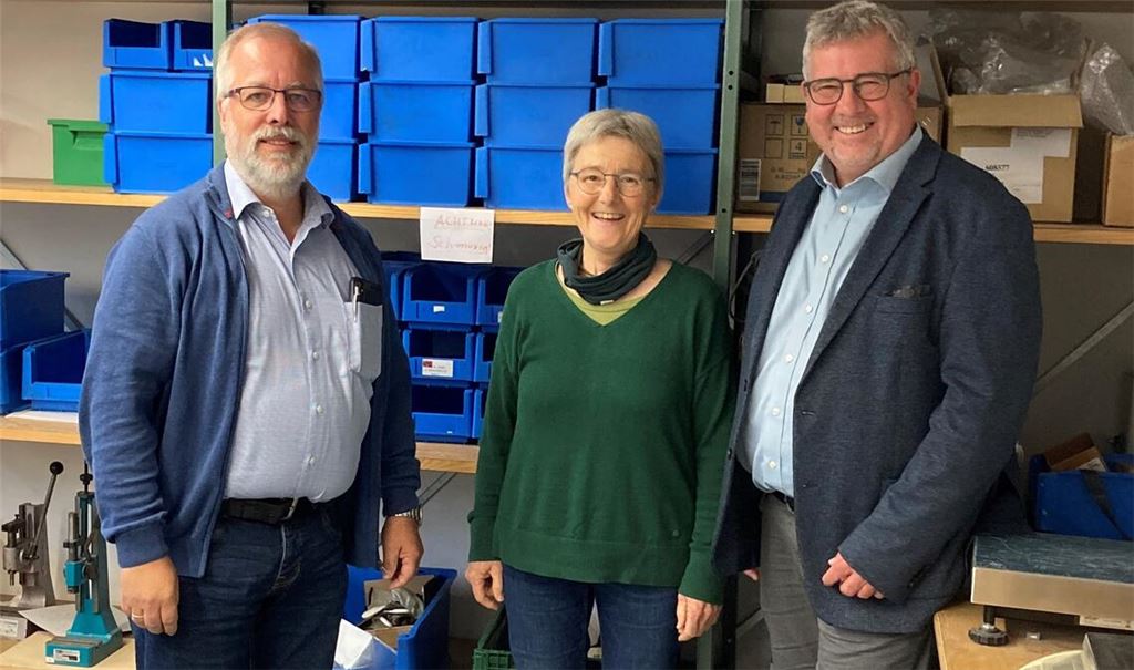 Stefanie Seemann mit Andreas Weber (li.) und Jürgen Halbleib. Foto: privat