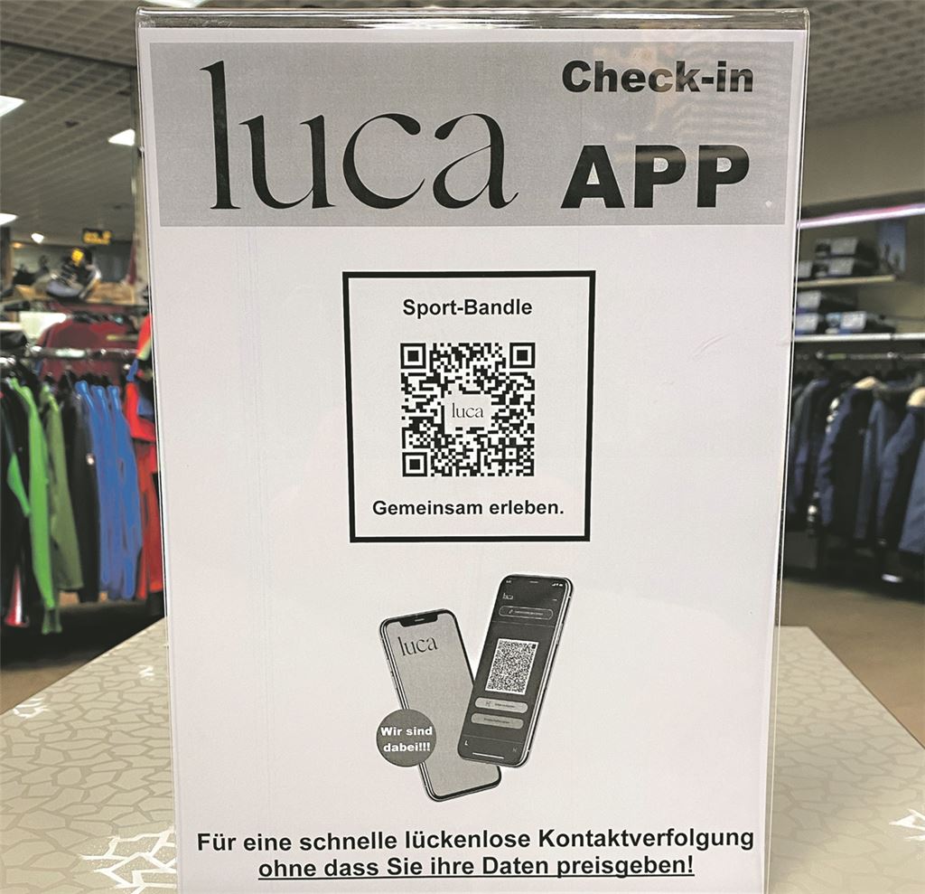 Steffen Bandle setzt in seinem Geschäft auf die Luca-App. Foto: p