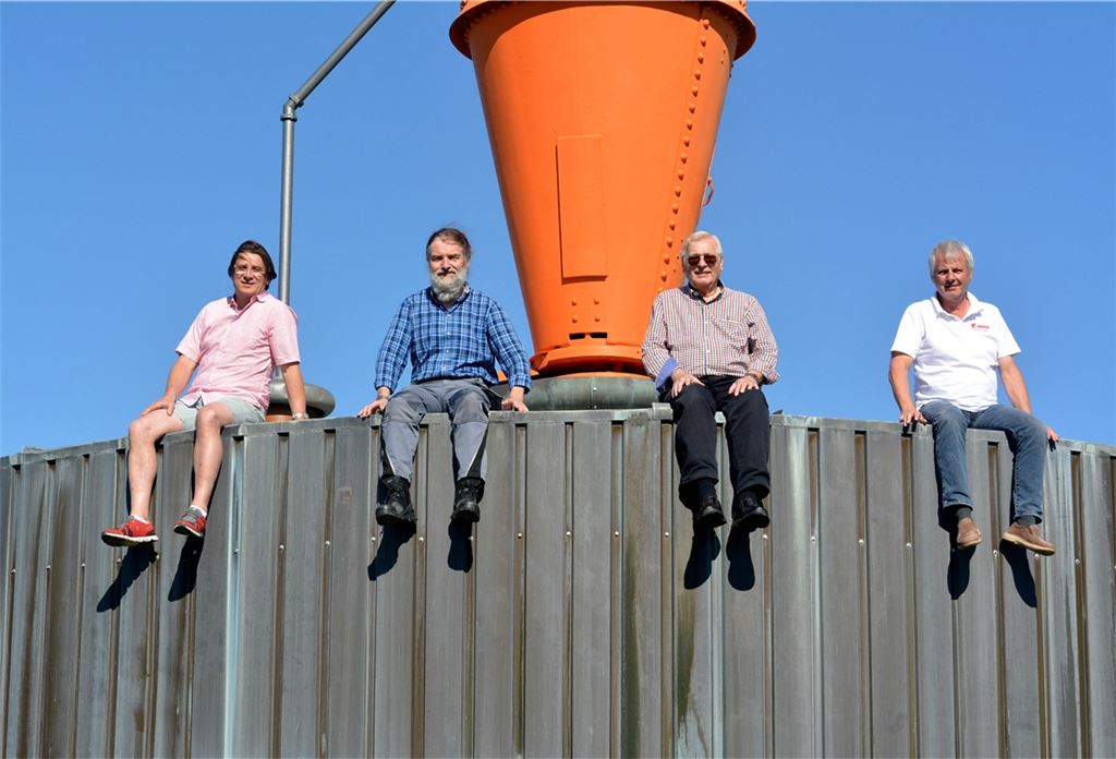 Steffen Ritter (v. li.), Jürgen Fegert, Hans-Bernd Weiner und Thomas Knapp haben noch viel vor. Foto: Stahlfeld