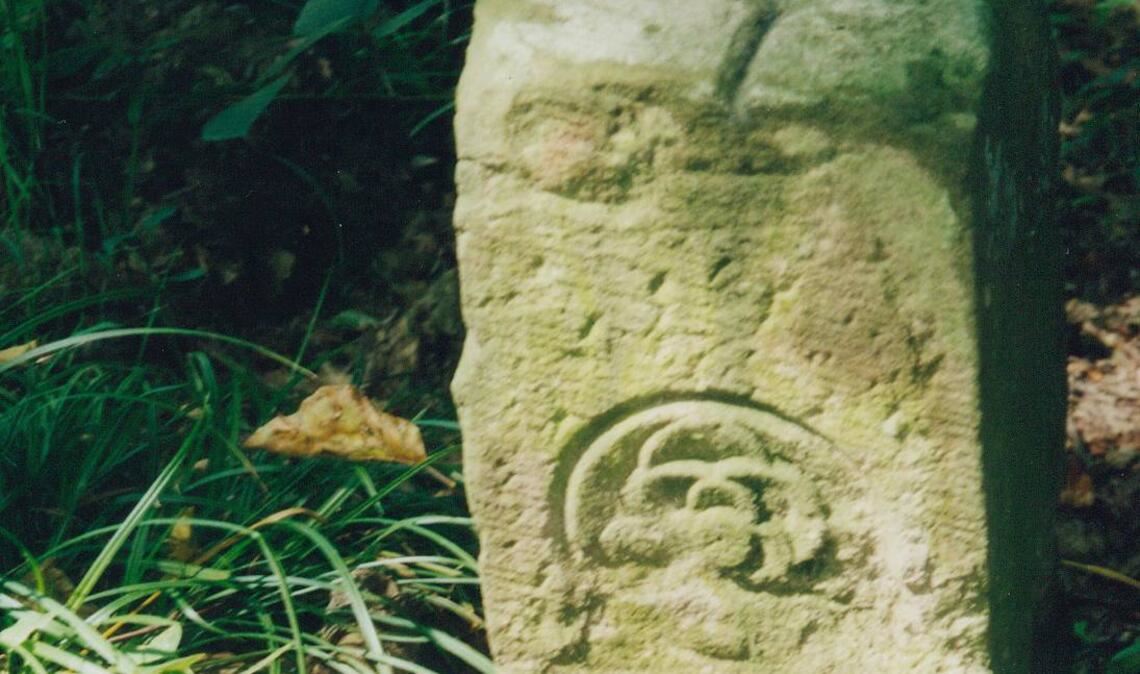 Stein an der Grenze zu Rosswag. Foto: privat