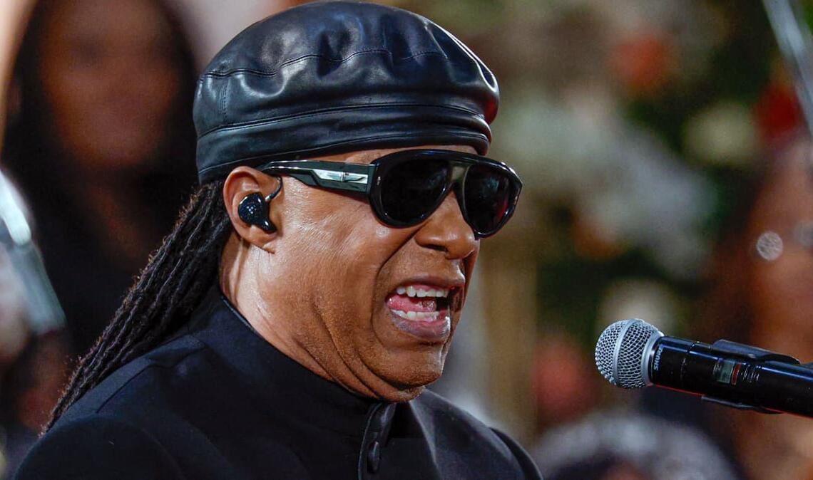 Stevie Wonder bei einem Auftritt im März in Chicago zu Ehren des verstorbenen Bürgerrechtsaktivisten Jesse Jackson
