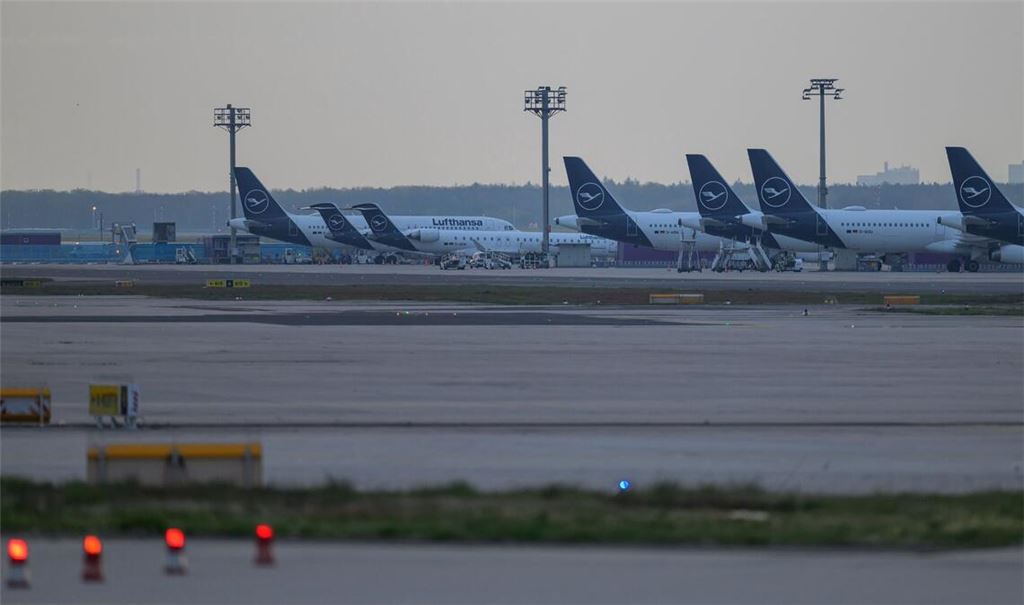 Stillstand bei Lufthansa in Frankfurt.